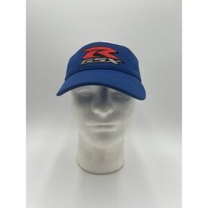 Suzuki‎ GSX Blue Mesh Visor Hat Adjustable Motorcycle Racing Embroidered Cap